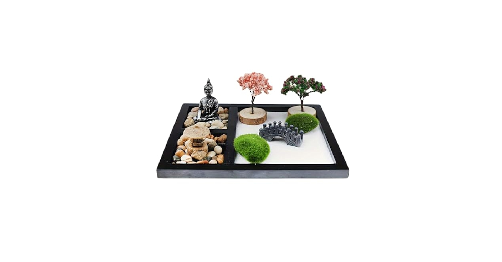 日本庭園 キット  ミニチュアキット 瞑想ギフトセット ミニデスクアクセサリー Amazon.co.jp: ノーブランド品 Rebirth日本庭園キットミニチュア